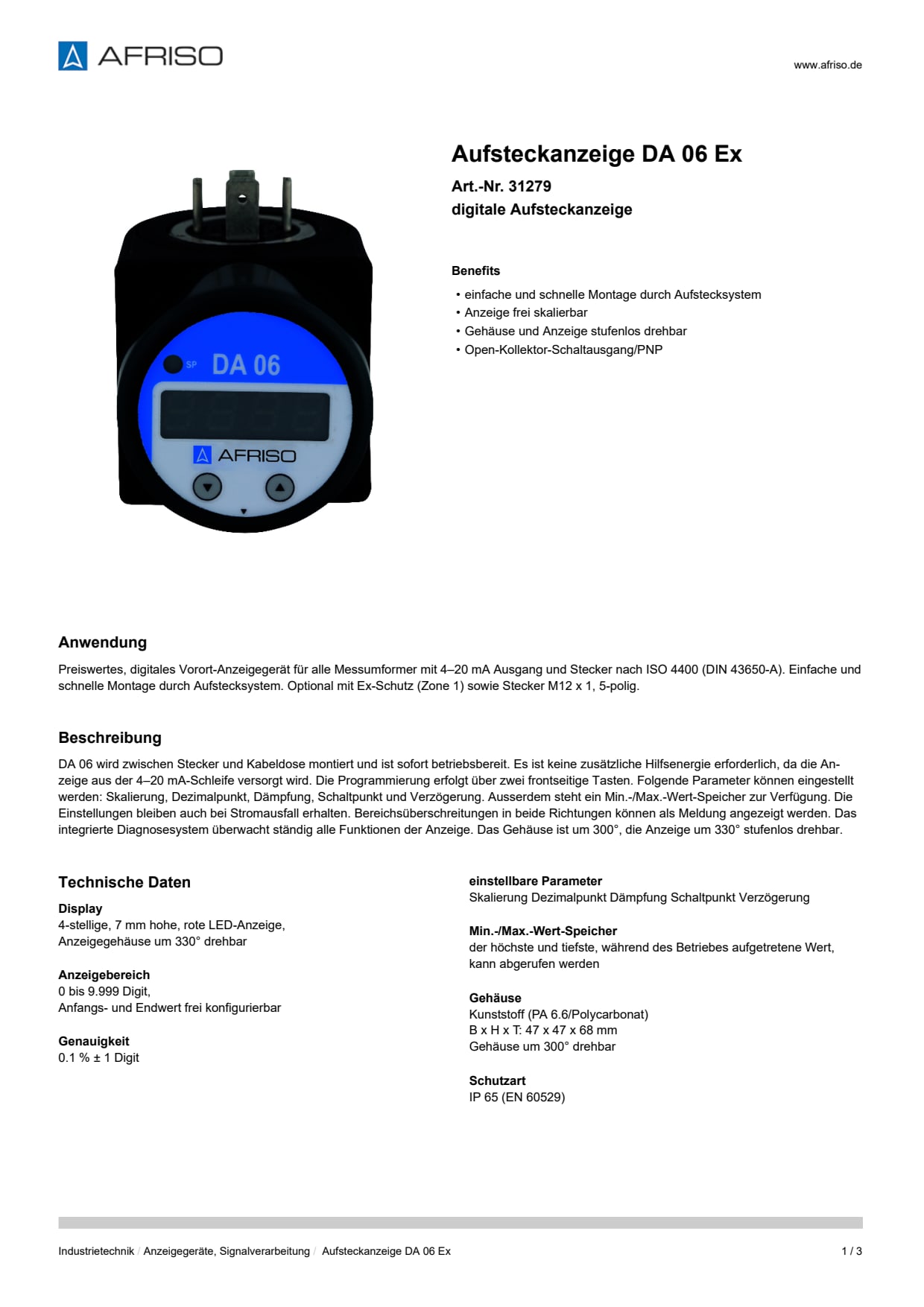 AFRISO_AUFSTECKANZEIGE-DA-06-EX-DIGITALE-AUFSTECKANZEIGE_31279_DEU_CHE.PDF
