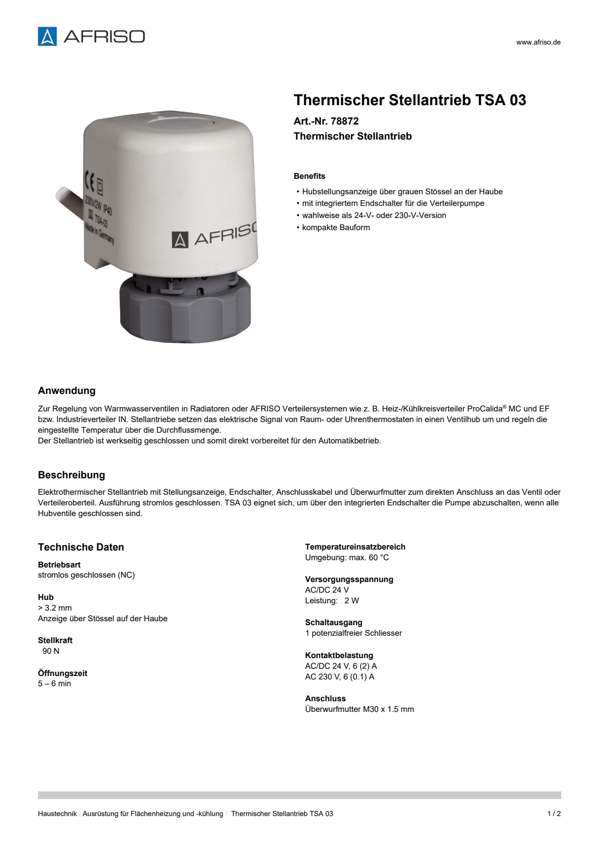 AFRISO_THERMISCHER-STELLANTRIEB-TSA-03-THERMISCHER-STELLANTRIEB_78872_DEU_CHE.PDF