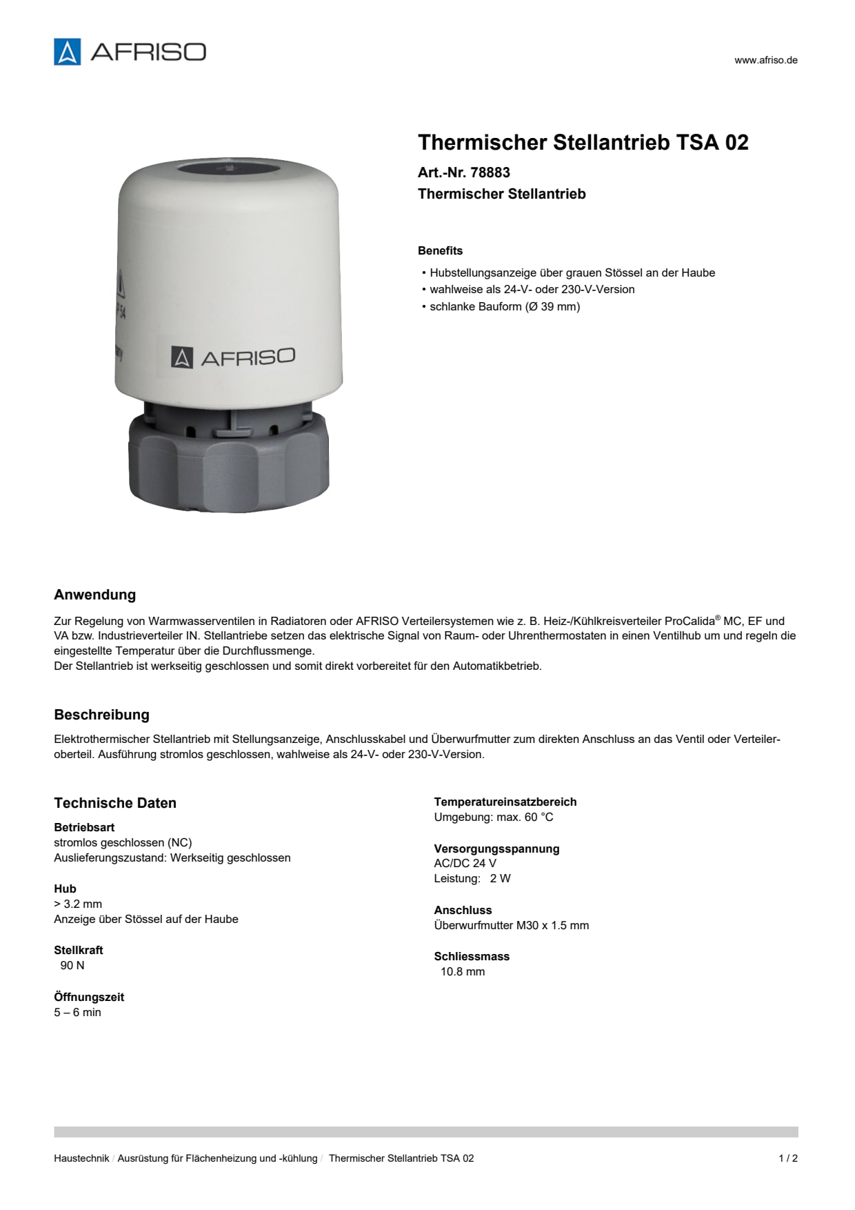 AFRISO_THERMISCHER-STELLANTRIEB-TSA-02-THERMISCHER-STELLANTRIEB_78883_DEU_CHE.PDF