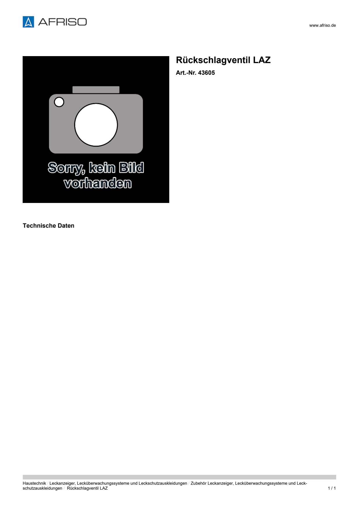 AFRISO_RUECKSCHLAGVENTIL-LAZ_43605_DEU_CHE.PDF