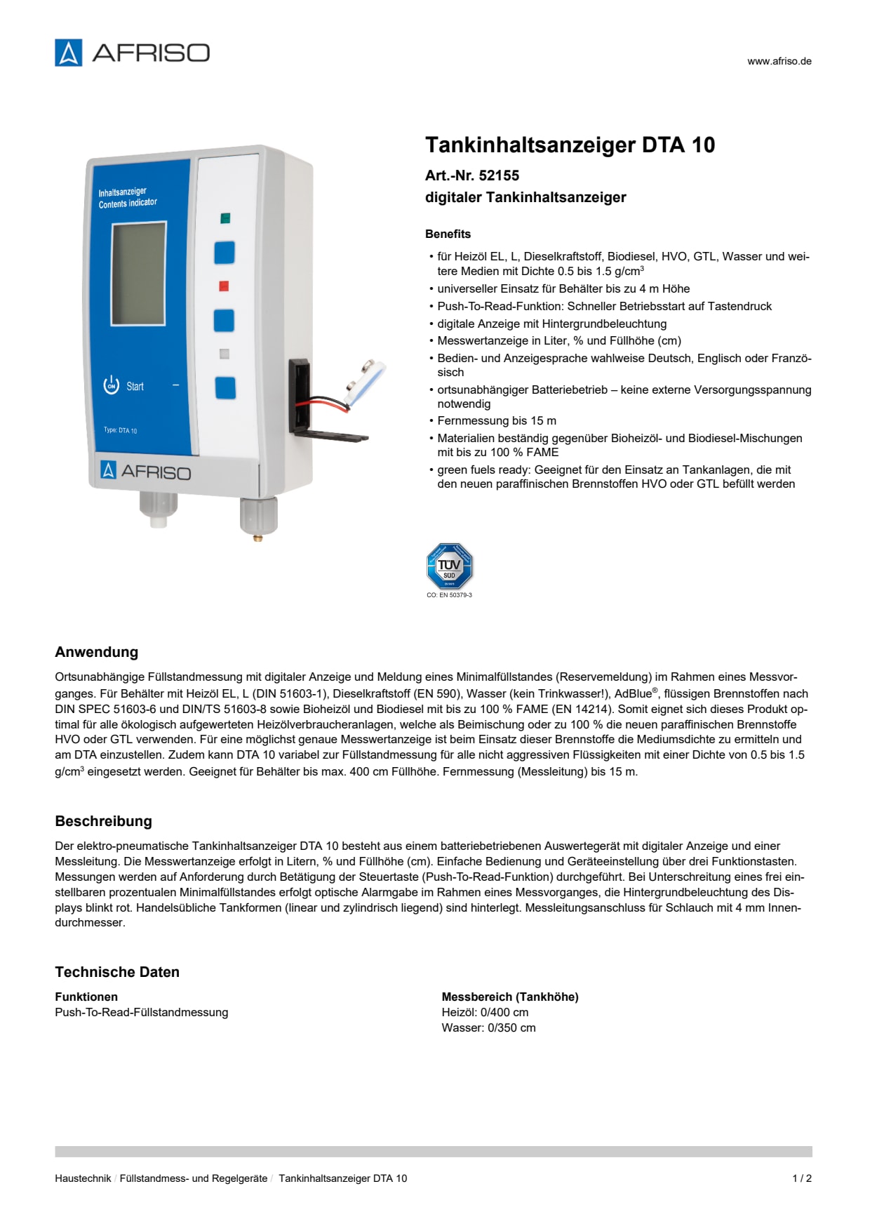 AFRISO_TANKINHALTSANZEIGER-DTA-10-DIGITALER-TANKINHALTSANZEIGER_52155_DEU_CHE.PDF