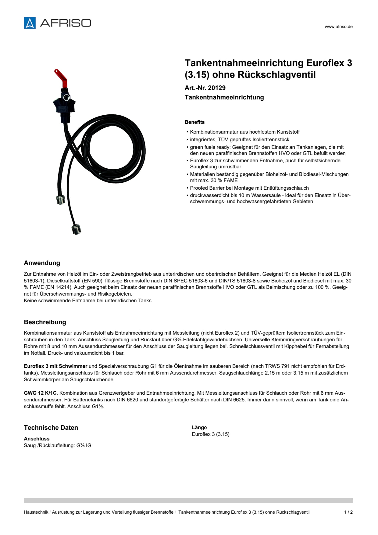 AFRISO_TANKENTNAHMEEINRICHTUNG-EUROFLEX-3--3-15--OHNE-RUECKSCHLAGVENTIL-TANKENTNAHMEEIN_20129_DEU_CHE.PDF