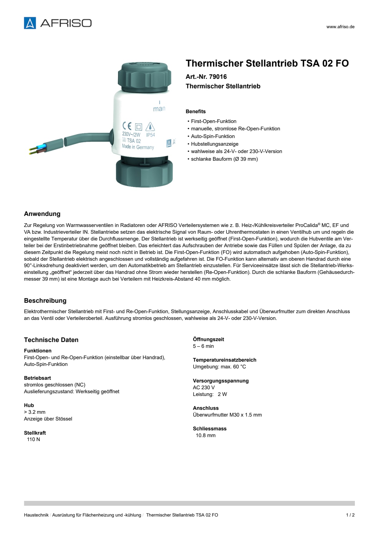 AFRISO_THERMISCHER-STELLANTRIEB-TSA-02-FO-THERMISCHER-STELLANTRIEB_79016_DEU_CHE.PDF