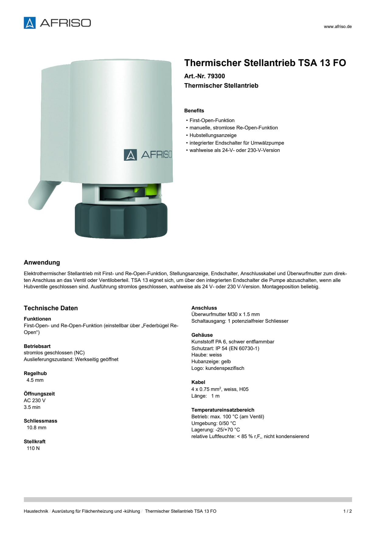 AFRISO_THERMISCHER-STELLANTRIEB-TSA-13-FO-THERMISCHER-STELLANTRIEB_79300_DEU_CHE.PDF