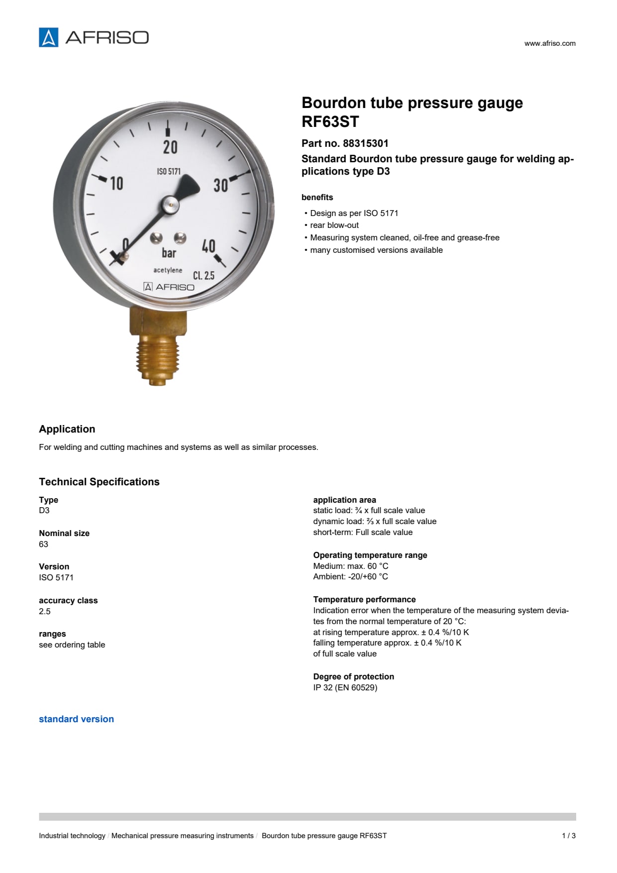 AFRISO_DATA-SHEET_BOURDON-TUBE-PRESSURE-GAUGE_RF63ST_88315301_ENG_GBR.PDF