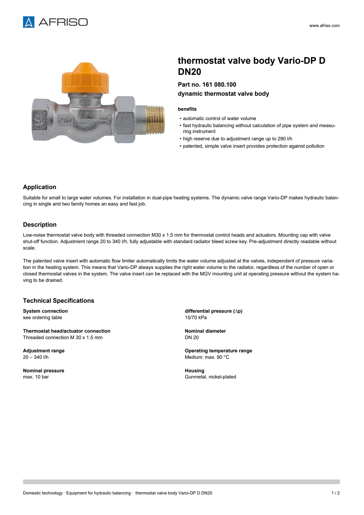 AFRISO_DATA-SHEET_THERMOSTAT-VALVE-BODY_VARIO-DP_D-DN20_161-080-100_ENG_GBR.PDF