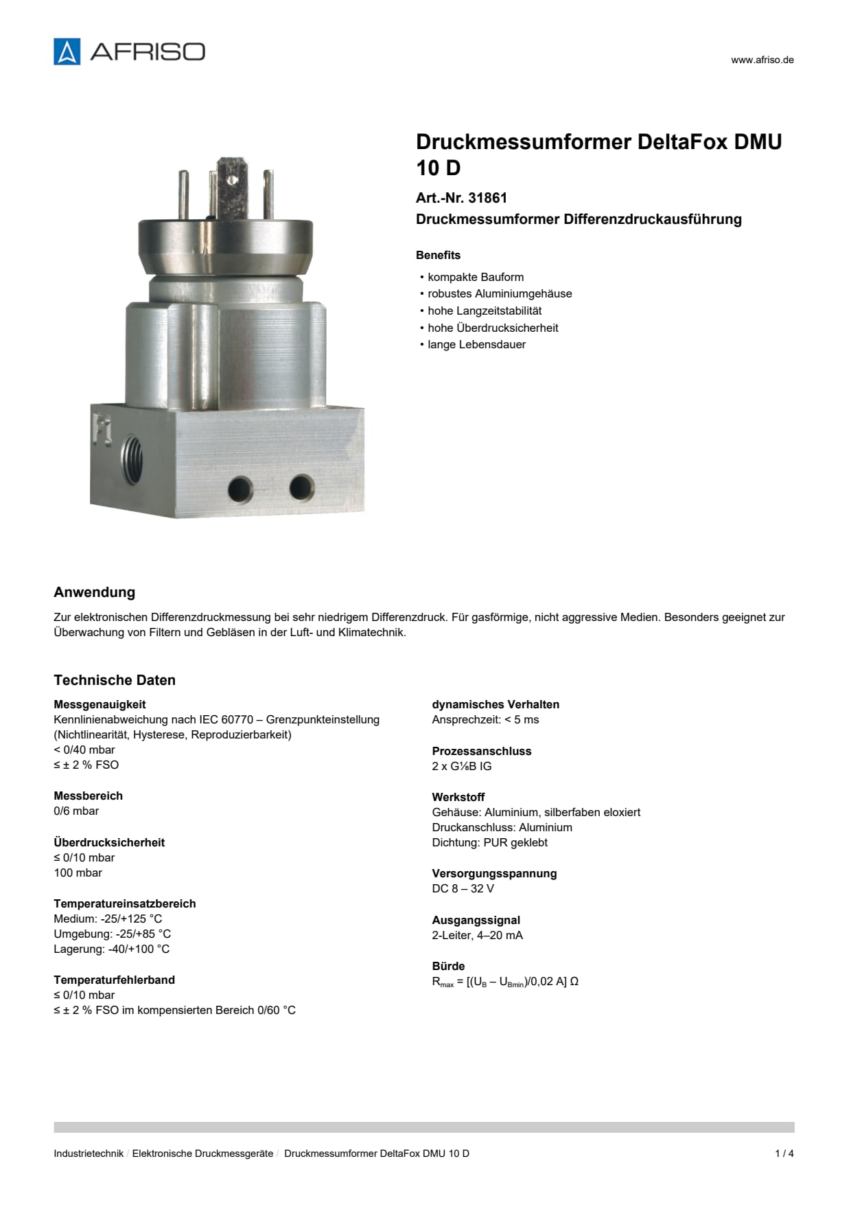 AFRISO_DATENBLATT_DRUCKMESSUMFORMER_DELTAFOX-DMU-10-D_31861_DEU_DEU.PDF