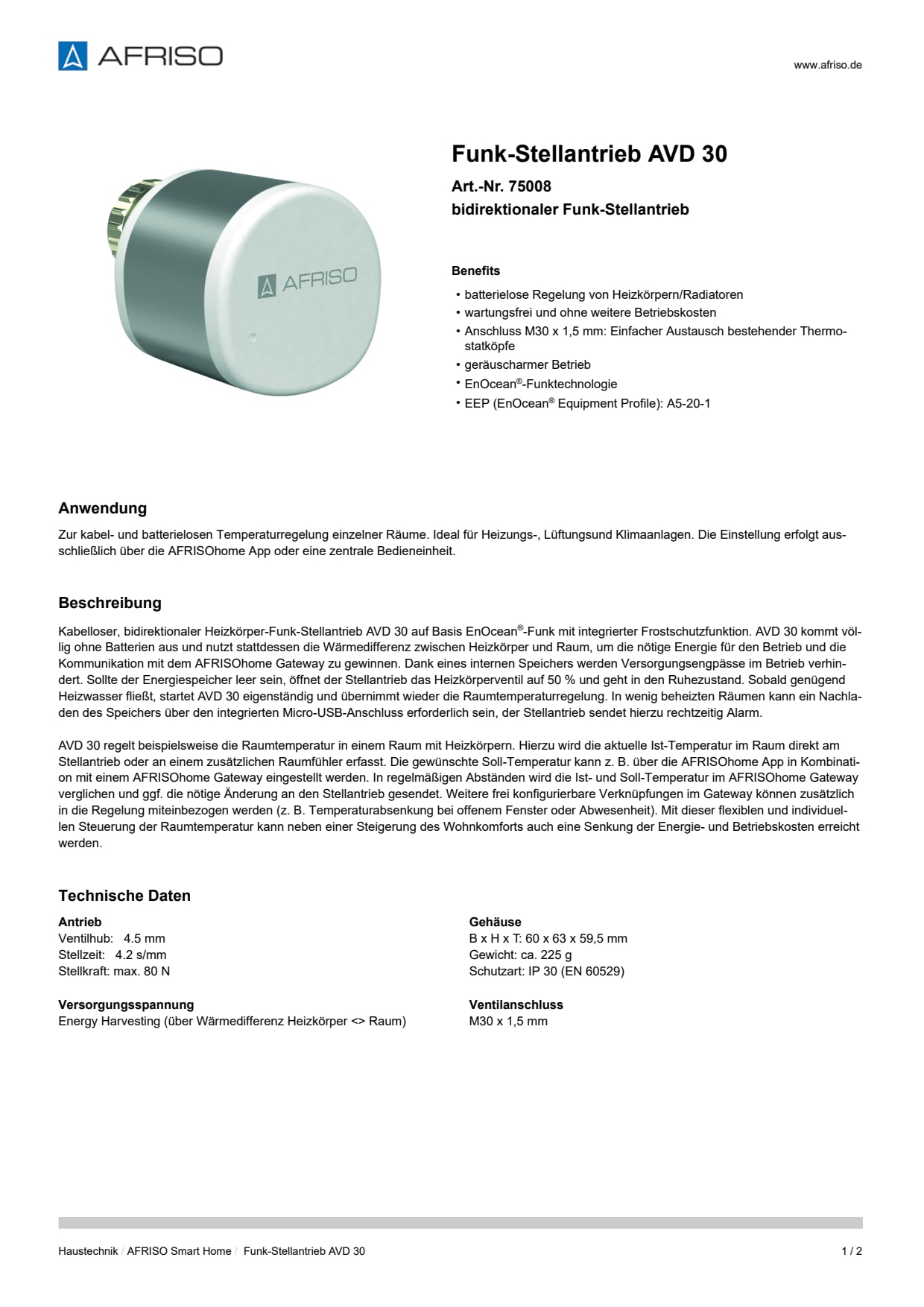 AFRISO_DATENBLATT_FUNK-STELLANTRIEB_AVD-30_75008_DEU_DEU.PDF