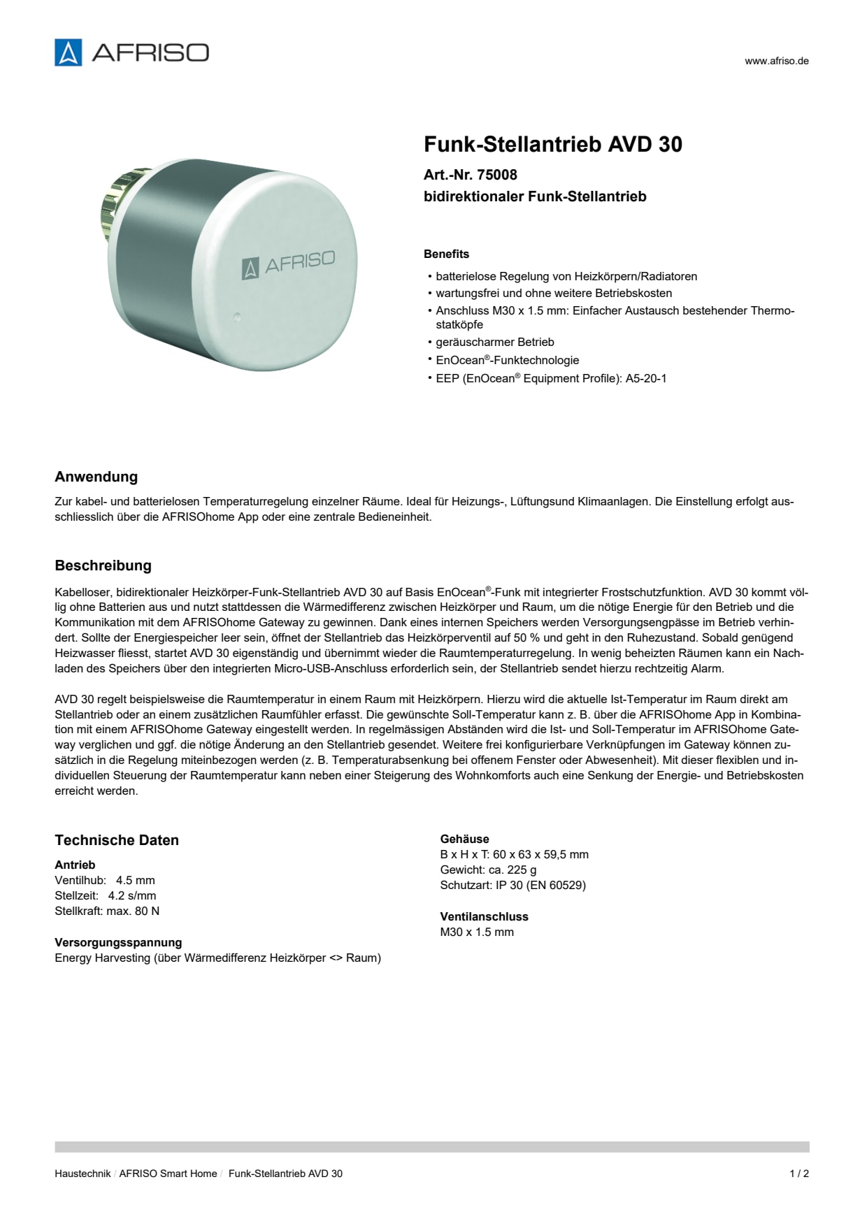 AFRISO_DATENBLATT_FUNK-STELLANTRIEB_AVD-30_75008_DEU_CHE.PDF