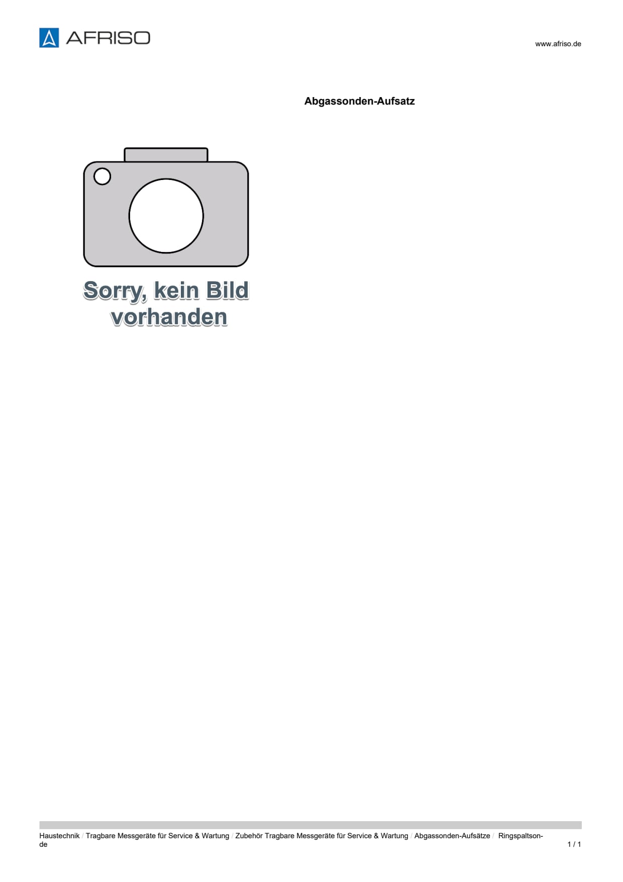 AFRISO_DATENBLATT_ABGASSONDEN-AUFSATZ_RINGSPALTSONDE_P1305_DEU_CHE.PDF