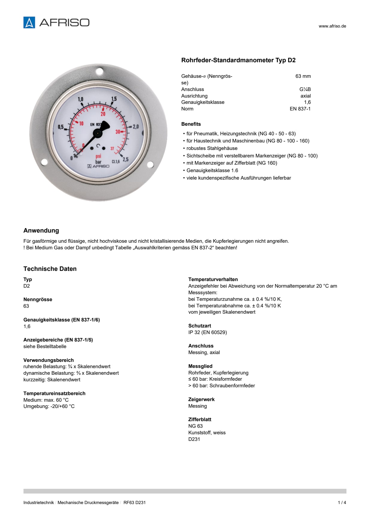 AFRISO_DATENBLATT_ROHRFEDER-STANDARDMANOMETER-TYP-D2_RF63-D231_P21193_DEU_CHE.PDF