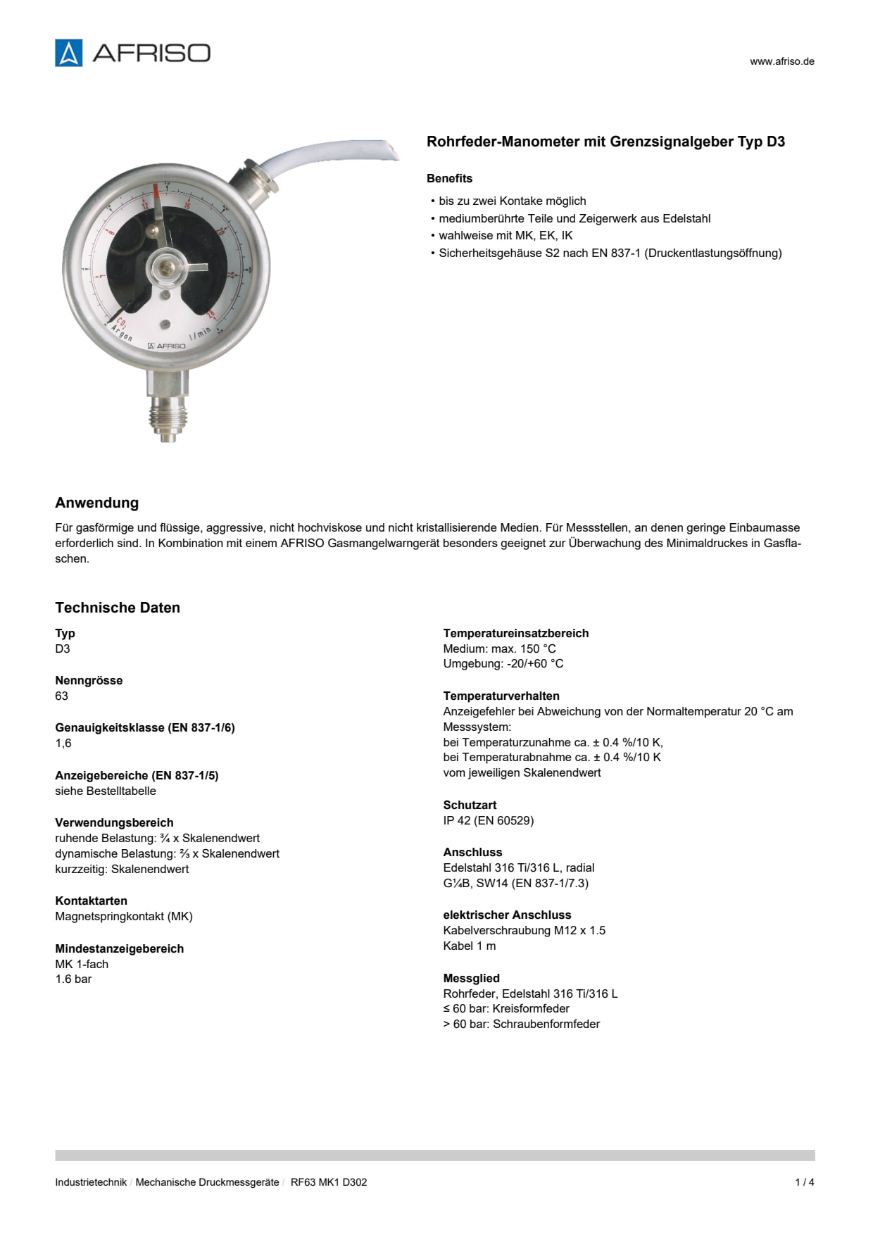 AFRISO_DATENBLATT_ROHRFEDER-MANOMETER-MIT-GRENZSIGNALGEBER-TYP-D3_RF63-MK1-D302_P24210_DEU_CHE.PDF