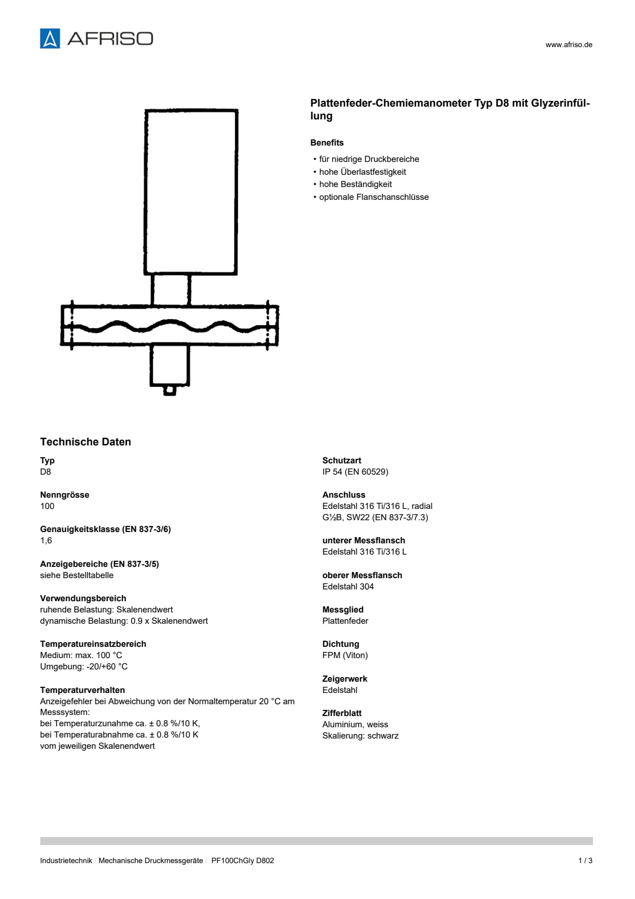 AFRISO_DATENBLATT_PLATTENFEDER-CHEMIEMANOMETER-TYP-D8-MIT-GLYZERINFUELLUNG_PF100CHGLY-D802_P25505_DEU_CHE.PDF