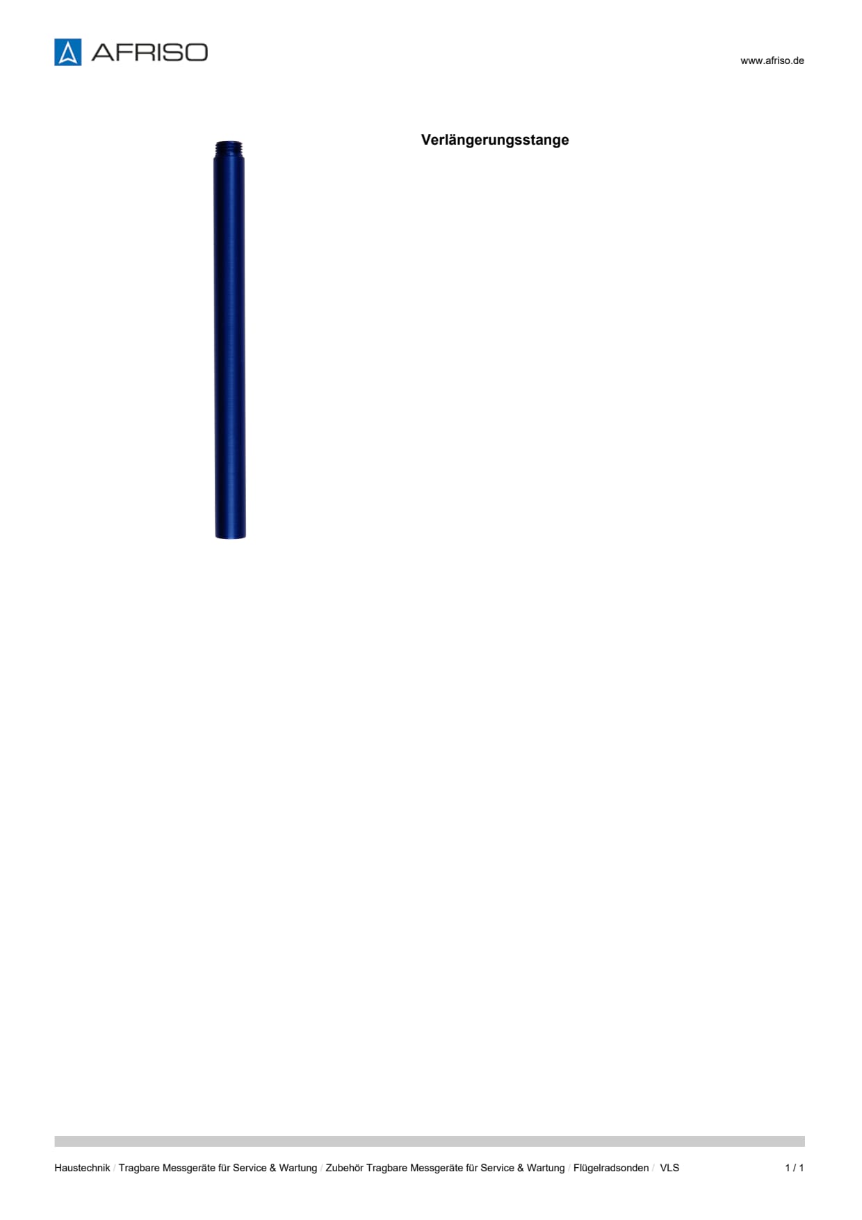 AFRISO_DATENBLATT_VERLAENGERUNGSSTANGE_VLS_P25417_DEU_CHE.PDF