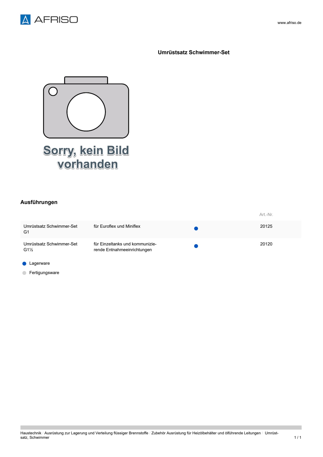 AFRISO_DATENBLATT_UMRUESTSATZ--SCHWIMMER_P32118_DEU_CHE.PDF