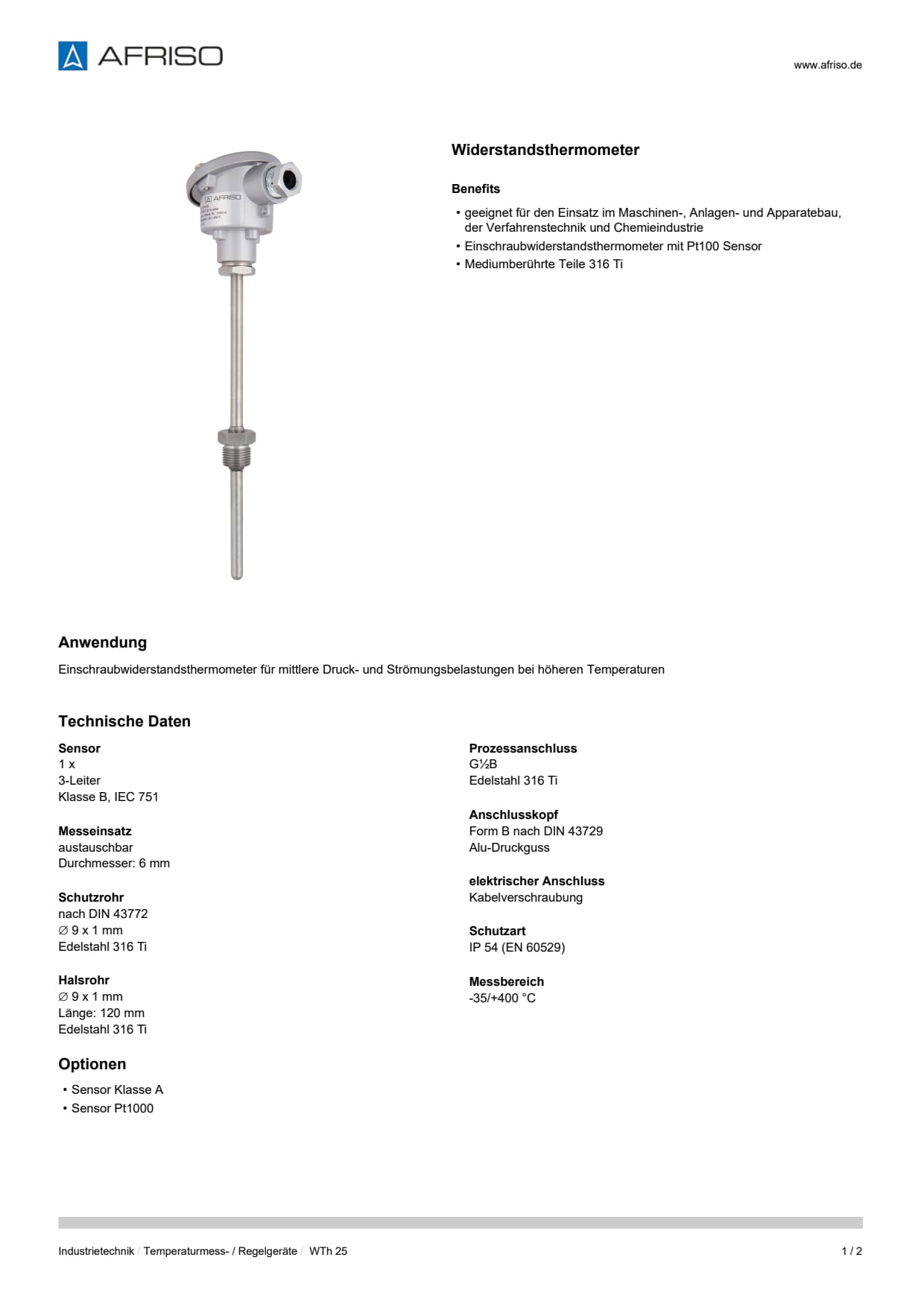 AFRISO_DATENBLATT_WIDERSTANDSTHERMOMETER_WTH-25_P43115_DEU_CHE.PDF
