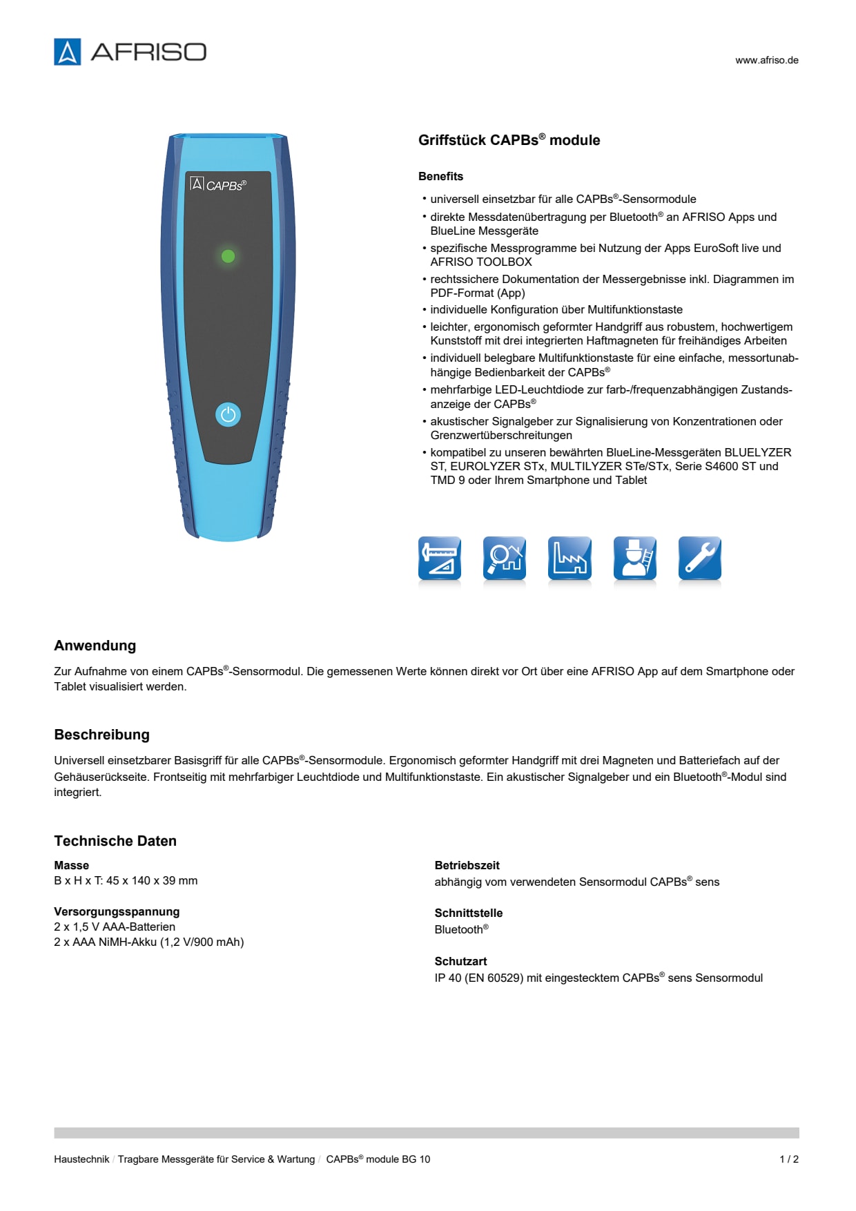 AFRISO_DATENBLATT_GRIFFSTUECK-CAPBS-MODULE_CAPBS-MODULE-BG-10_P38614_DEU_CHE.PDF