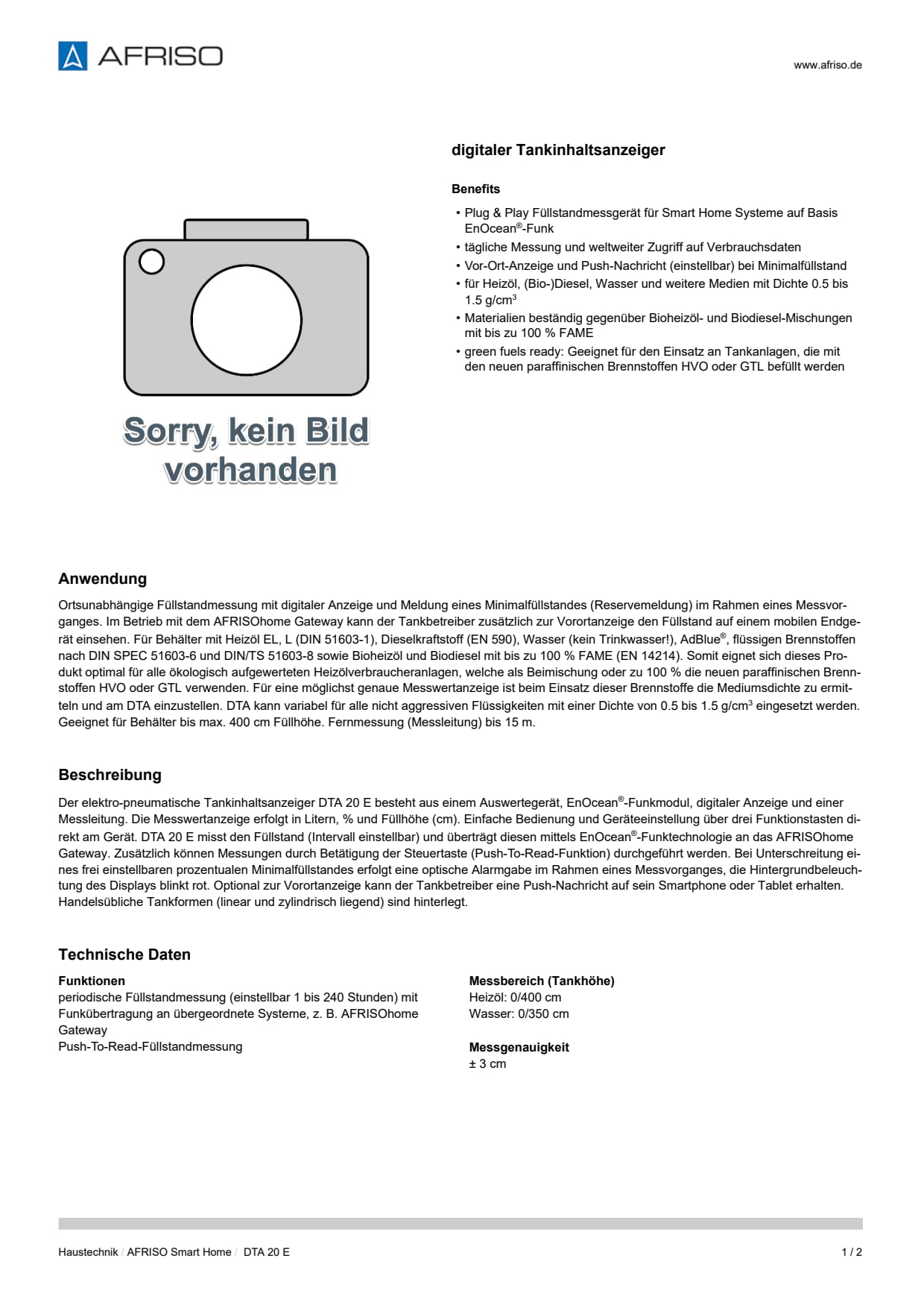 AFRISO_DATENBLATT_DIGITALER-TANKINHALTSANZEIGER_DTA-20-E_P54408_DEU_CHE.PDF