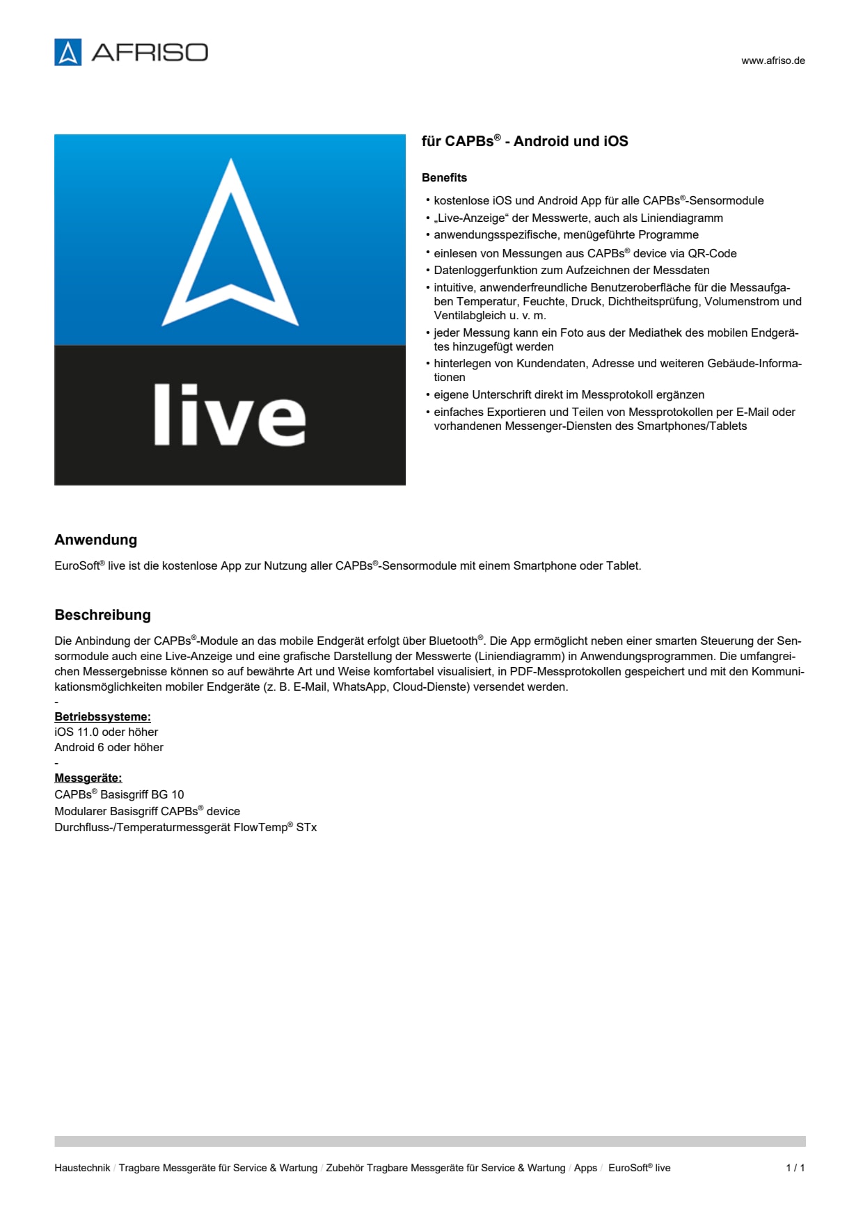 AFRISO_DATENBLATT_FUER-CAPBS--ANDROID-UND-IOS_EUROSOFT-LIVE_P61322_DEU_CHE.PDF