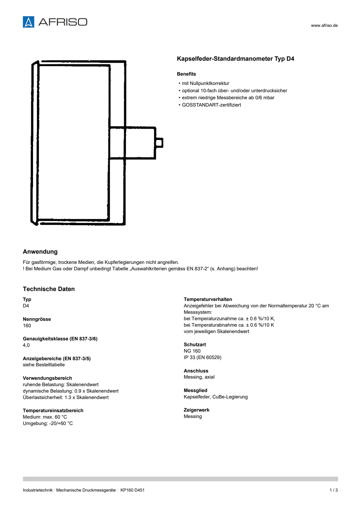 AFRISO_DATENBLATT_KAPSELFEDER-STANDARDMANOMETER-TYP-D4_KP160-D451_P61081_DEU_CHE.PDF