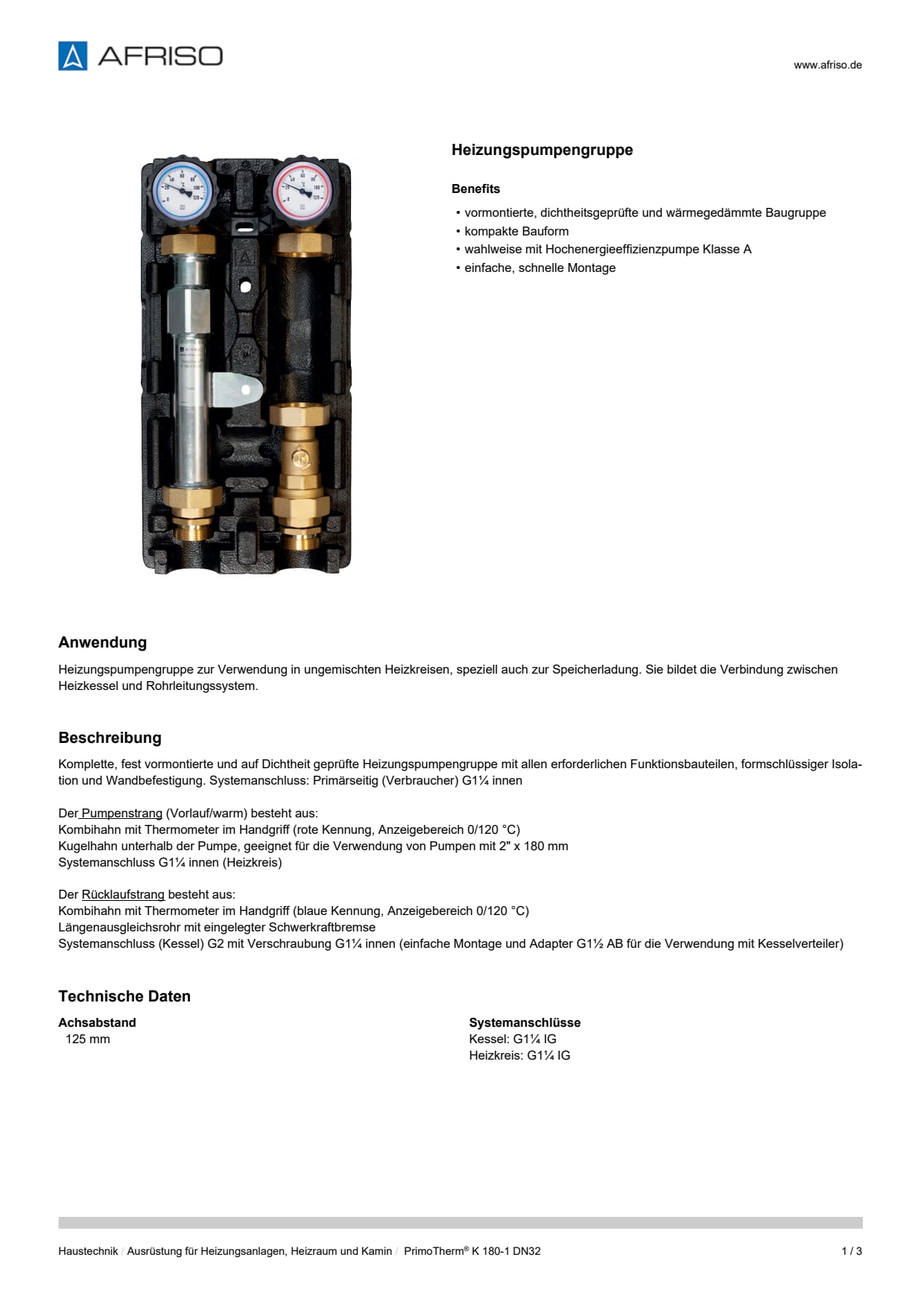 AFRISO_DATENBLATT_HEIZUNGSPUMPENGRUPPE_PRIMOTHERM-K-180-1-DN32_P60163_DEU_CHE.PDF
