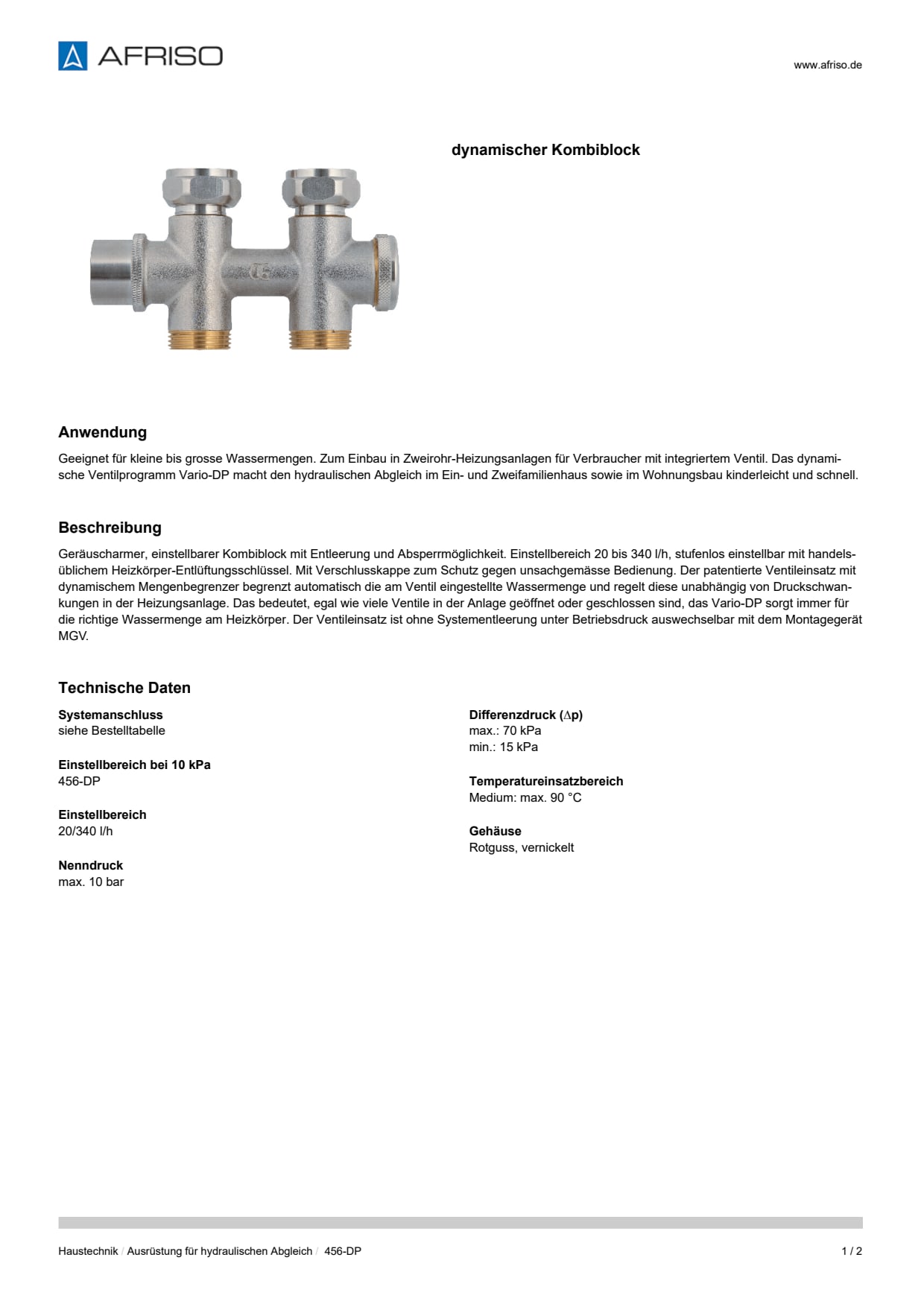 AFRISO_DATENBLATT_DYNAMISCHER-KOMBIBLOCK_456-DP_P60138_DEU_CHE.PDF