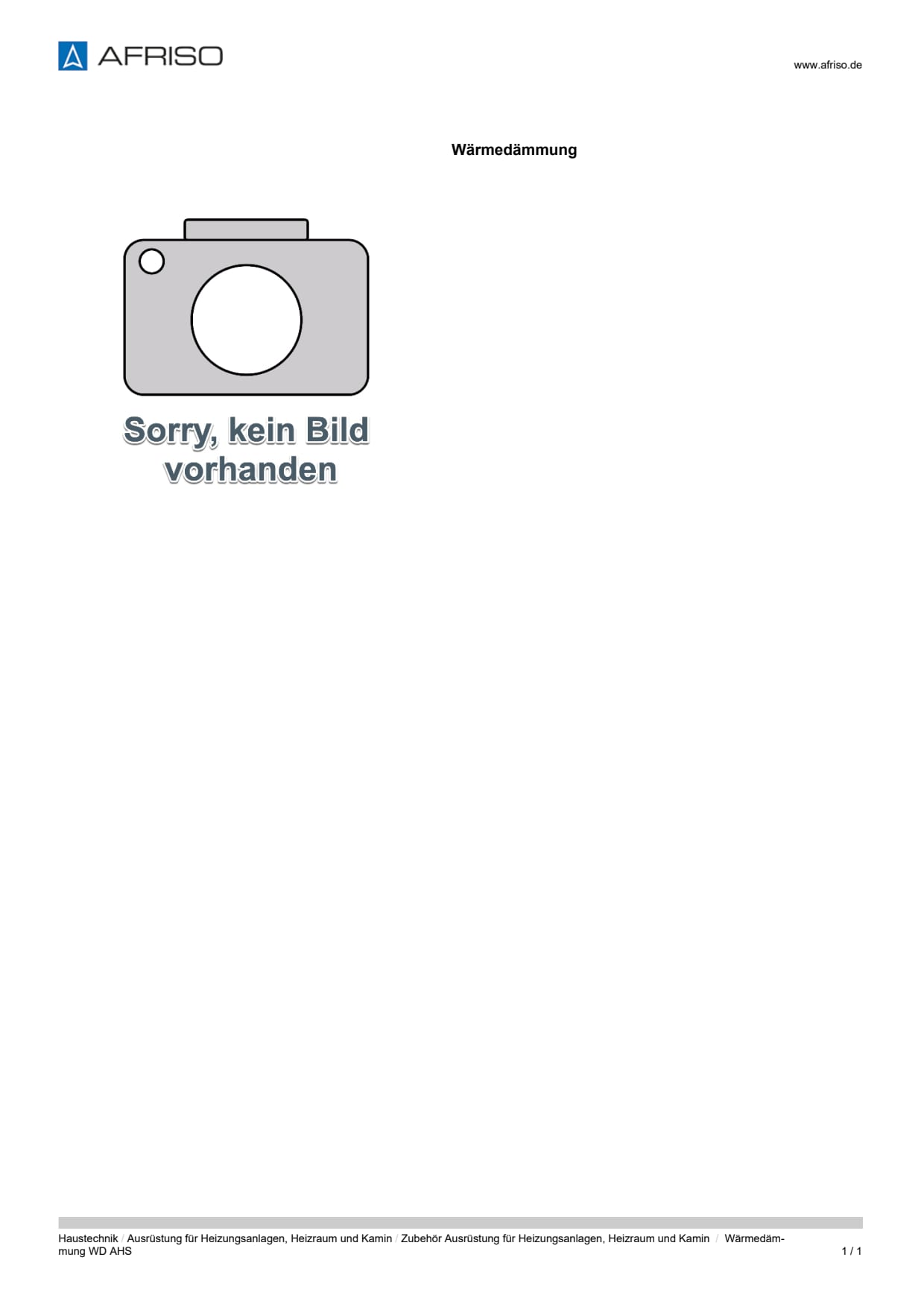 AFRISO_DATENBLATT_WAERMEDAEMMUNG-WD-AHS_P76777_DEU_CHE.PDF