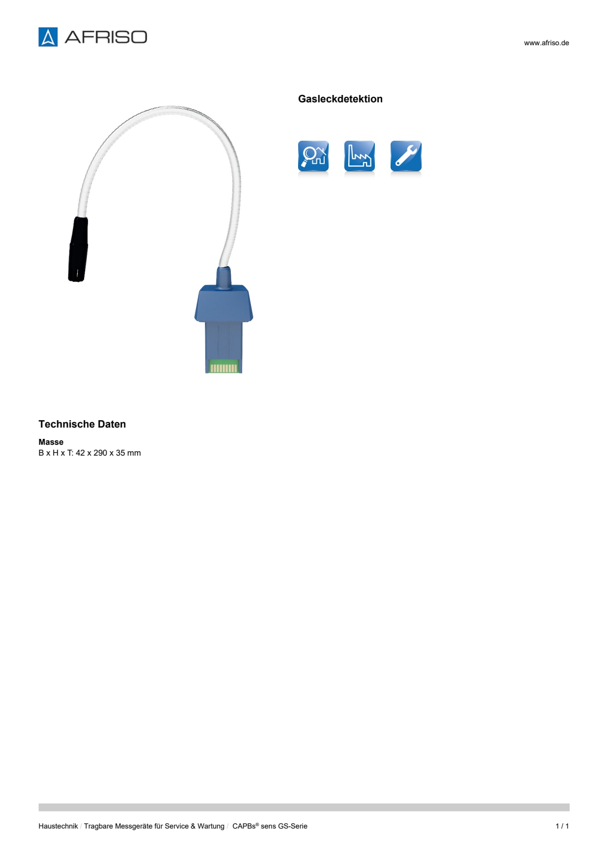 AFRISO_DATENBLATT_GASLECKDETEKTION_CAPBS-SENS-GS-SERIE_P79307_DEU_CHE.PDF