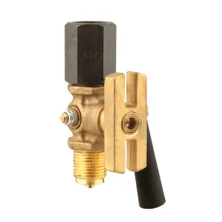  Manometer-Absperrhahn   mit Prüfflansch 60 x 25 x 10