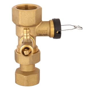 Kappenventil mit Ablasshahn