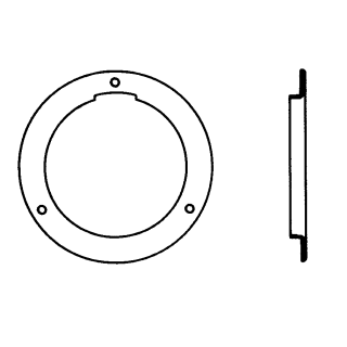 3-Lochfrontflansch ES 304 poliert