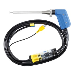 Flue gas combination probe, compact