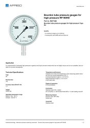 AFRISO_BOURDON-TUBE-PRESSURE-GAUGES-FOR-HIGH-PRESSURE-RF160HD-BOURDON-TUBE-PRESSURE-GAU_85277402_ENG_GBR.PDF