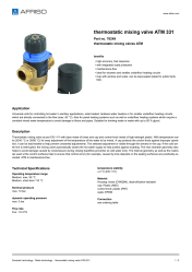 AFRISO_THERMOSTATIC-MIXING-VALVE-ATM-331-THERMOSTATIC-MIXING-VALVES-ATM_78249_ENG_GBR.PDF