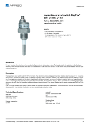 AFRISO_CAPACITANCE-LEVEL-SWITCH-CAPFOX--ENT-21-MS--21-ST-CAPACITANCE-LEVEL-SWITCH_5656021ST-L-3B01_ENG_GBR.PDF