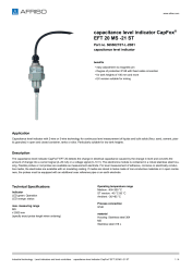 AFRISO_CAPACITANCE-LEVEL-INDICATOR-CAPFOX--EFT-20-MS--21-ST-CAPACITANCE-LEVEL-INDICATOR_5655021ST-L-2B01_ENG_GBR.PDF