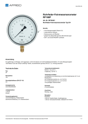 AFRISO_ROHRFEDER-FEINMESSMANOMETER-RF160F-ROHRFEDER-FEINMESSMANOMETER-TYP-D4_85720401_DEU_CHE.PDF