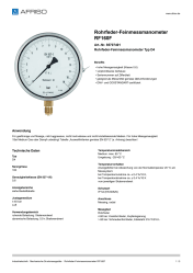 AFRISO_ROHRFEDER-FEINMESSMANOMETER-RF160F-ROHRFEDER-FEINMESSMANOMETER-TYP-D4_85707401_DEU_CHE.PDF