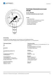AFRISO_ROHRFEDER-EDELSTAHLMANOMETER-RF40E-ROHRFEDER-EDELSTAHLMANOMETER-TYP-D3_85018302_DEU_CHE.PDF