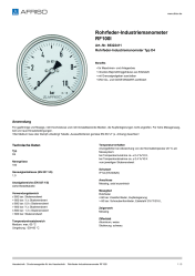 AFRISO_ROHRFEDER-INDUSTRIEMANOMETER-RF100I-ROHRFEDER-INDUSTRIEMANOMETER-TYP-D4_85322411_DEU_CHE.PDF