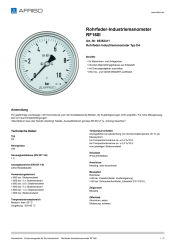 AFRISO_ROHRFEDER-INDUSTRIEMANOMETER-RF160I-ROHRFEDER-INDUSTRIEMANOMETER-TYP-D4_85352411_DEU_CHE.PDF