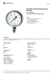 AFRISO_ROHRFEDER-SICHERHEITSMANOMETER-RF100SI-ROHRFEDER-SICHERHEITSMANOMETER-TYP-D4_85464402_DEU_CHE.PDF