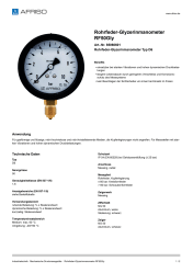 AFRISO_ROHRFEDER-GLYZERINMANOMETER-RF50GLY-ROHRFEDER-GLYZERINMANOMETER-TYP-D6_85060601_DEU_CHE.PDF