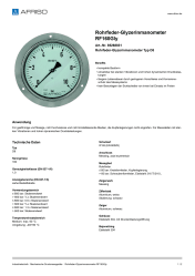 AFRISO_ROHRFEDER-GLYZERINMANOMETER-RF160GLY-ROHRFEDER-GLYZERINMANOMETER-TYP-D8_85268831_DEU_CHE.PDF