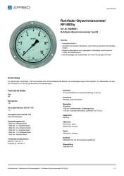 AFRISO_ROHRFEDER-GLYZERINMANOMETER-RF160GLY-ROHRFEDER-GLYZERINMANOMETER-TYP-D8_85265831_DEU_CHE.PDF