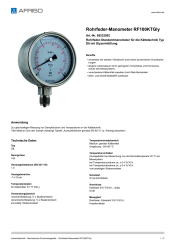 AFRISO_ROHRFEDER-MANOMETER-RF100KTGLY-ROHRFEDER-STANDARDMANOMETER-FUER-DIE-KAELTETECHNI_85232802_DEU_CHE.PDF
