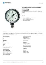 AFRISO_ROHRFEDER-SICHERHEITSMANOMETER-RF100SIGLY-ROHRFEDER-SICHERHEITSMANOMETER-TYP-D8-_85460802_DEU_CHE.PDF
