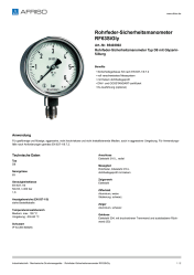AFRISO_ROHRFEDER-SICHERHEITSMANOMETER-RF63SIGLY-ROHRFEDER-SICHERHEITSMANOMETER-TYP-D8-M_85403802_DEU_CHE.PDF