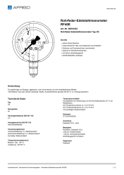 AFRISO_ROHRFEDER-EDELSTAHLMANOMETER-RF40E-ROHRFEDER-EDELSTAHLMANOMETER-TYP-D3_85016332_DEU_CHE.PDF