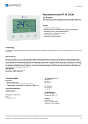 AFRISO_RAUMTHERMOSTAT-RT-05-D-230-RAUMTHERMOSTAT-FUER-REGELKLEMMLEISTE-WB-01-WB-10-D_86019_DEU_CHE.PDF